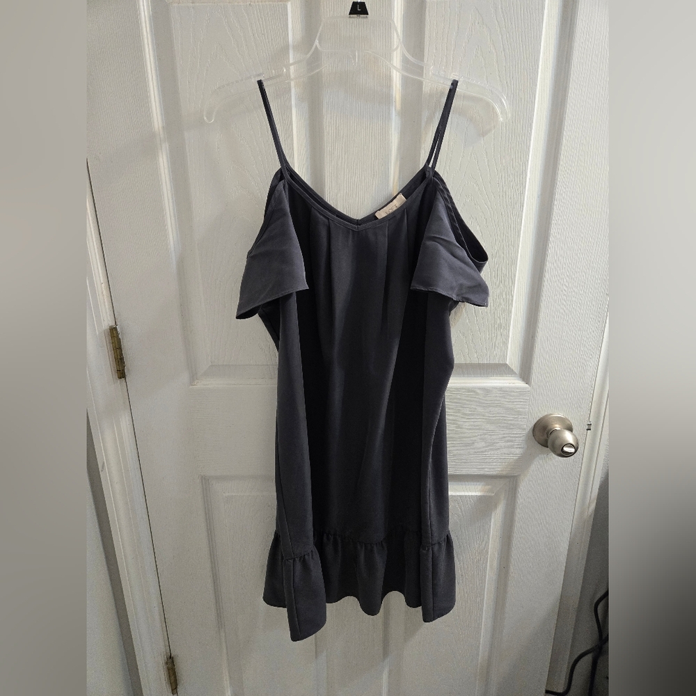 LOFT dark gray sundress size Medium